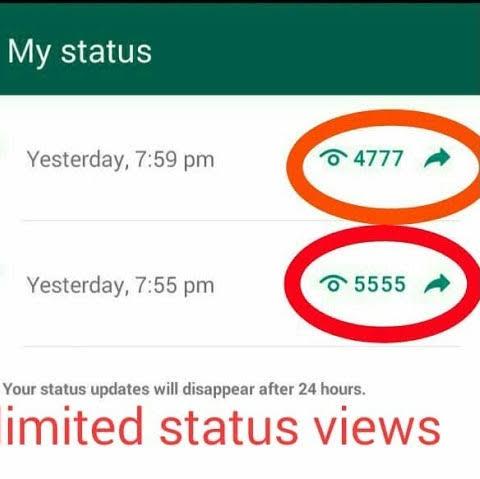 Increase status views whatsapp 