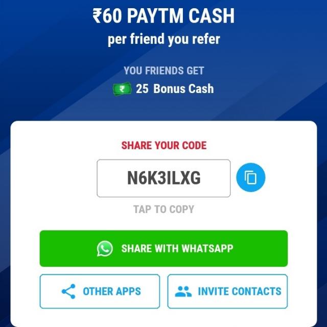 Paytm cash apps