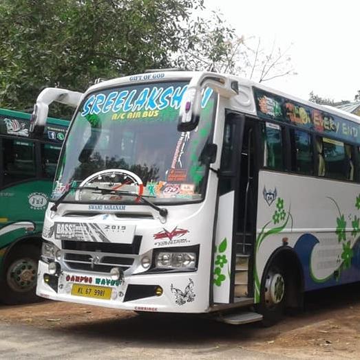 Kerala tourist bus fans