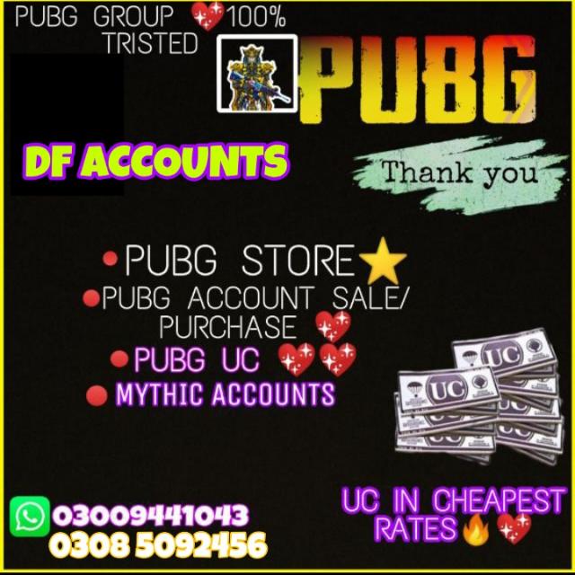 (D F) PUBG ACCOUNT SALE