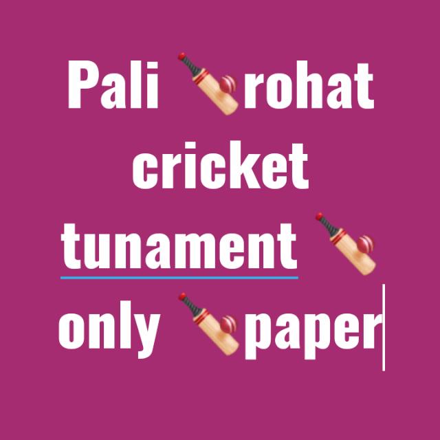 ?Pali ?rohat? cricket?