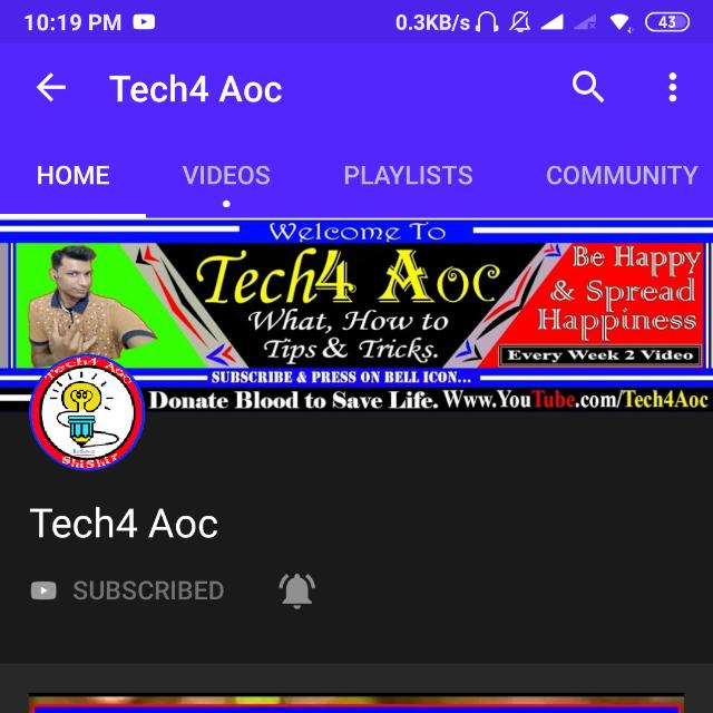 YouTube:  Tech4 Aoc ?