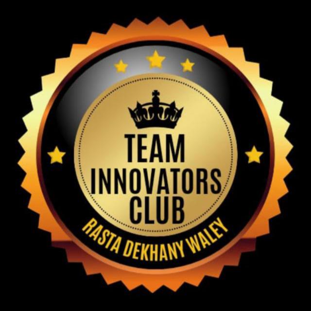 INNOVATOR CLUB PAKISTAN'S TOP TEAM ?