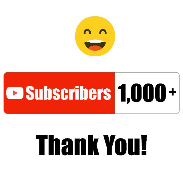 YouTube 1k subscriber 🥰