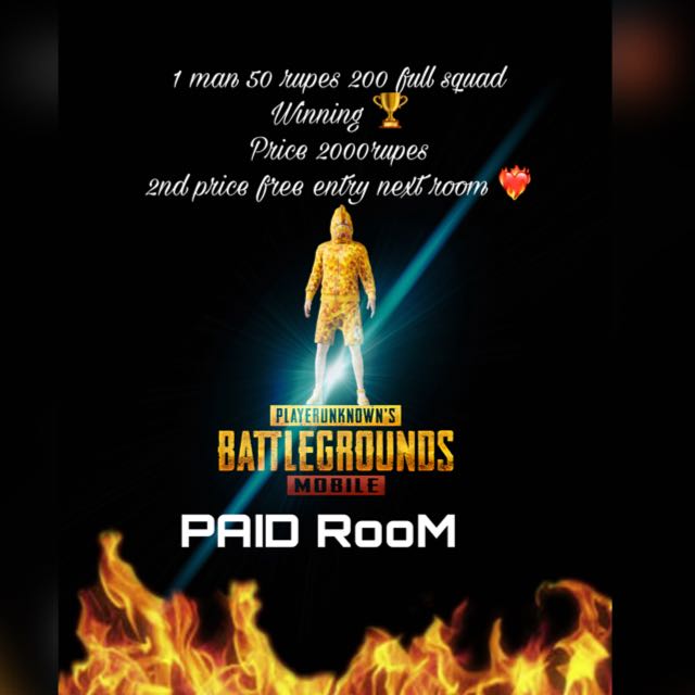 Room Tournaments Pubg ?