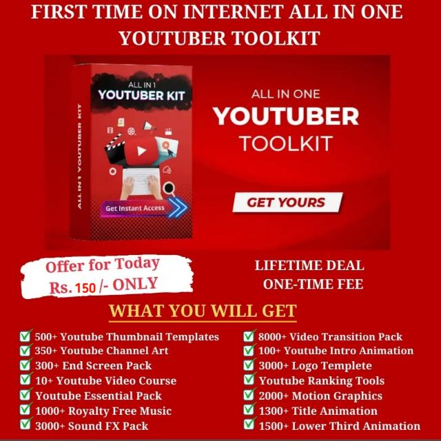 80Rs YouTube toolkid offer