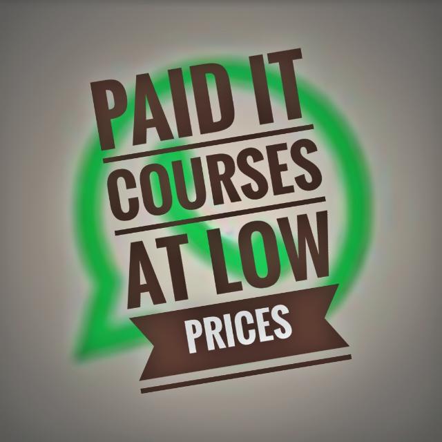 Paid it courses at discount ??