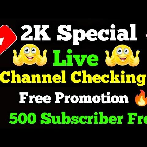 YouTube promotion  1k sub free