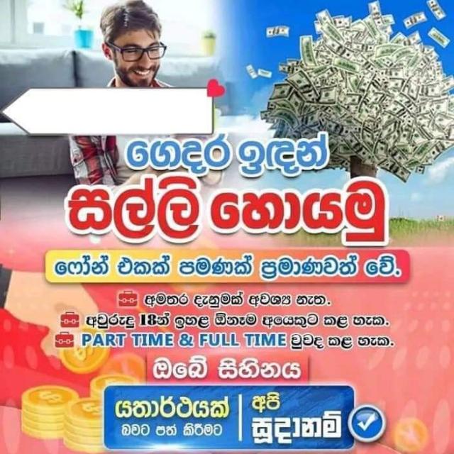 අමතර ආදායමක් හොයමු 