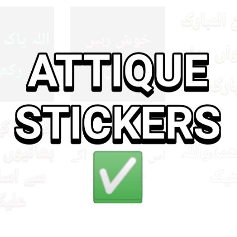  ATTIQUE STICKERS ✅