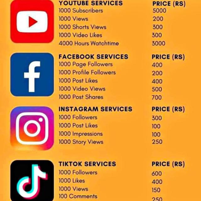 Social media Service Provider