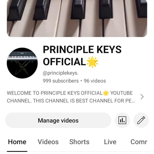 On YouTube= Principle keys official