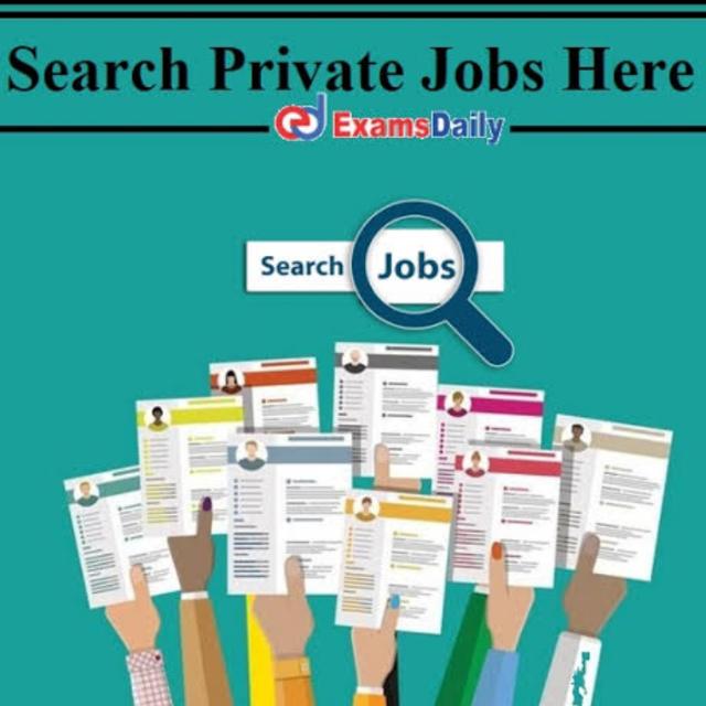 Private  jobs updates 